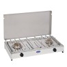 Camping-Gasherd mit 2 Brennern und Deckel 5522G CF Parker Aktion