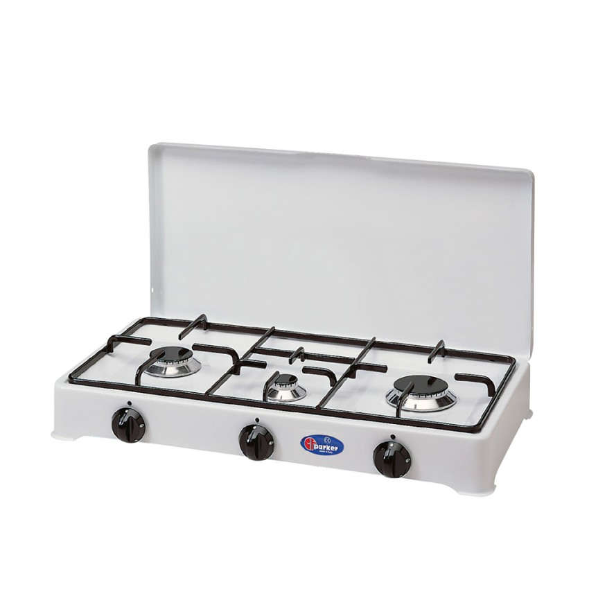 Camping-Gasherd tragbar 3-Flammig 5328BGP CF Parker Aktion