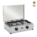 Edelstahl Gasherd 2 Flammen LPG Erdgas 200ACCGPS CF Parker Aktion