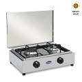 Edelstahl Gasherd 2 Flammen LPG Erdgas 200ACCGPS CF Parker Aktion