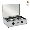 Edelstahl Gasherd 2 Flammen LPG Erdgas 200ACCGPS CF Parker Aktion