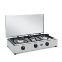 Camping-Gaskocher 3-flammig aus Edelstahl 300ACCGP CF Parker Aktion