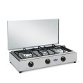 Camping-Gaskocher 3-flammig aus Edelstahl 300ACCGP CF Parker Aktion