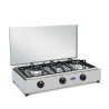 Camping-Gaskocher 3-flammig aus Edelstahl 300ACCGP CF Parker Aktion