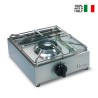 Professioneller Gasherd 1 Flamme Edelstahl BIG5001L Parker Verkauf