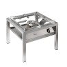 Professioneller Gasherd aus Edelstahl 1 Flamme 14 kW SP6050L Parker Aktion
