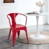 Lix stühle stuhl industriesstil mit stahlarmlehnen für küche und bar steel arm Verkauf