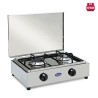 Camping-Gaskocher Edelstahl 2-flammig 200ACCGP CF Parker Rabatte