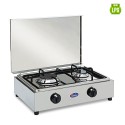Edelstahl Gasherd 2 Flammen LPG Erdgas 200ACCGPS CF Parker Rabatte