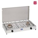Camping-Gasherd mit 2 Brennern und Deckel 5522G CF Parker Sales