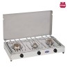 Tragbarer Gasherd Camping 3 Flammen mit Deckel 5523G CF Parker Sales