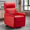 Elektrischer Relax-Sessel Amalia Fix aus Kunstleder mit Aufstehhilfe für Senioren Lagerbestand