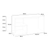 Moderne Holz-Schreibtisch für das Smart Working Büro 180x60cm Esse 2 Wood Katalog
