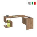 Moderne Eckschreibtisch Vilnis WD aus Holz, 160/180 cm für Büro oder Arbeitszimmer Verkauf