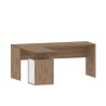 Moderne Winkel-Schreibtisch aus Holz mit 3 Schubladen New Selina WD Rabatte