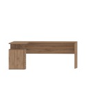 Moderne Winkel-Schreibtisch aus Holz mit 3 Schubladen New Selina WD Katalog