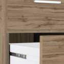 Moderne Winkel-Schreibtisch aus Holz mit 3 Schubladen New Selina WD Maße