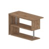 Drehbarer Eckschreibtisch aus Holz mit 2 Regalböden Volta WD Modell