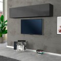 Hängeschrank Wohnzimmer 180cm mit 2 Klappenfächern in Grau Note Up Aktion