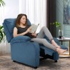 Verstellbarer Relaxsessel mit integrierter Fußstütze und Ablagerfächern Laura Light Verkauf