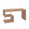 Moderner Schreibtisch für Büro und Studio, platzsparend, Holz 140x60cm Bolg WD Angebot