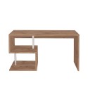 Moderner Schreibtisch für Büro und Studio, platzsparend, Holz 140x60cm Bolg WD Sales
