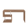 Moderner Schreibtisch für Büro und Studio, platzsparend, Holz 140x60cm Bolg WD Sales