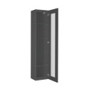 Moderne schwarze Wohnzimmer-Vitrine mit Glastür und 4 Glasböden Note Vidrio Rabatte