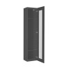 Moderne schwarze Wohnzimmer-Vitrine mit Glastür und 4 Glasböden Note Vidrio Rabatte