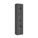 Moderne schwarze Wohnzimmer-Vitrine mit Glastür und 4 Glasböden Note Vidrio Angebot
