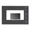 Moderne Wohnwand TV-Schrank Vitrine Hängeschrank Note Ledge Sales