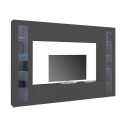 Moderne TV-Wand mit hängendem Schrank und 2 Vitrinen Note Frame Angebot