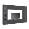 Moderne TV-Wand mit hängendem Schrank und 2 Vitrinen Note Frame Angebot