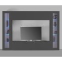 Moderne TV-Wand mit hängendem Schrank und 2 Vitrinen Note Frame Sales