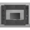 Moderne TV-Wand mit hängendem Schrank und 2 Vitrinen Note Frame Rabatte