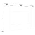 Moderne TV-Wand mit hängendem Schrank und 2 Vitrinen Note Frame Lagerbestand