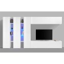 Weiße Wohnwand Hängeschrank TV-Möbel 3 Schränke Joy Trio Sales