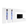 Weiße Wohnwand Hängeschrank TV-Möbel 3 Schränke Joy Trio Angebot