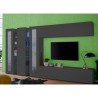 Wohnwand Wohnzimmer TV-Möbel Schrank 2 Vitrinen schwarz Note Mir Katalog