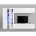 Weiße Wohnwand TV-Möbel Vitrine Schrank Joy Duet Sales