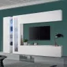 Weiße Wohnwand TV-Möbel Vitrine Schrank Joy Duet Aktion