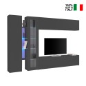Moderne Wohnwand TV-Möbel Schrank Vitrine Hängeschrank Note Duet Verkauf
