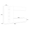 Moderne Wohnwand TV-Möbel Schrank Vitrine Hängeschrank Note Duet Lagerbestand