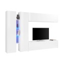 Moderne TV-Wohnwand, weiß, 2 Schränke, Joy Twin Angebot