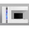 Moderne TV-Wohnwand, weiß, 2 Schränke, Joy Twin Sales