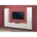 Moderne weiße hängende Wohnwand TV-Schrank 2 Schränke Vibe WH Sales
