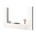 Moderne weiße hängende Wohnwand TV-Schrank 2 Schränke Vibe WH Angebot