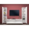 Moderne weiße hängende Wohnwand TV-Schrank 2 Schränke Vibe WH Rabatte