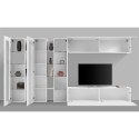 Wohnwand mit 2 Vitrinen, TV-Schrank, Hängeschrank Joy Mir Rabatte