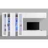 Wohnwand mit 2 Vitrinen, TV-Schrank, Hängeschrank Joy Mir Sales
